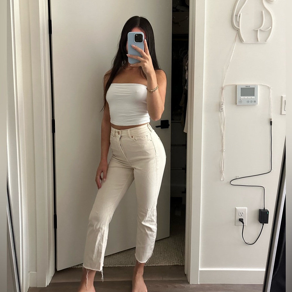 Cream pants